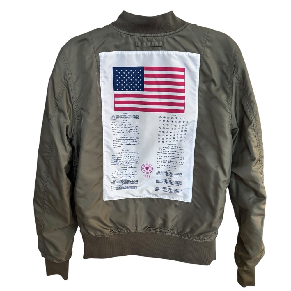Alpha Industries Dragonfly Bomber Slim Fit Jacket Sz S